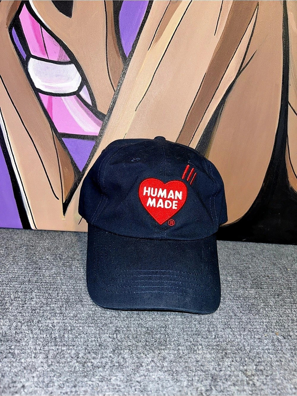 Human Made 6-Panel Twill Cap Black